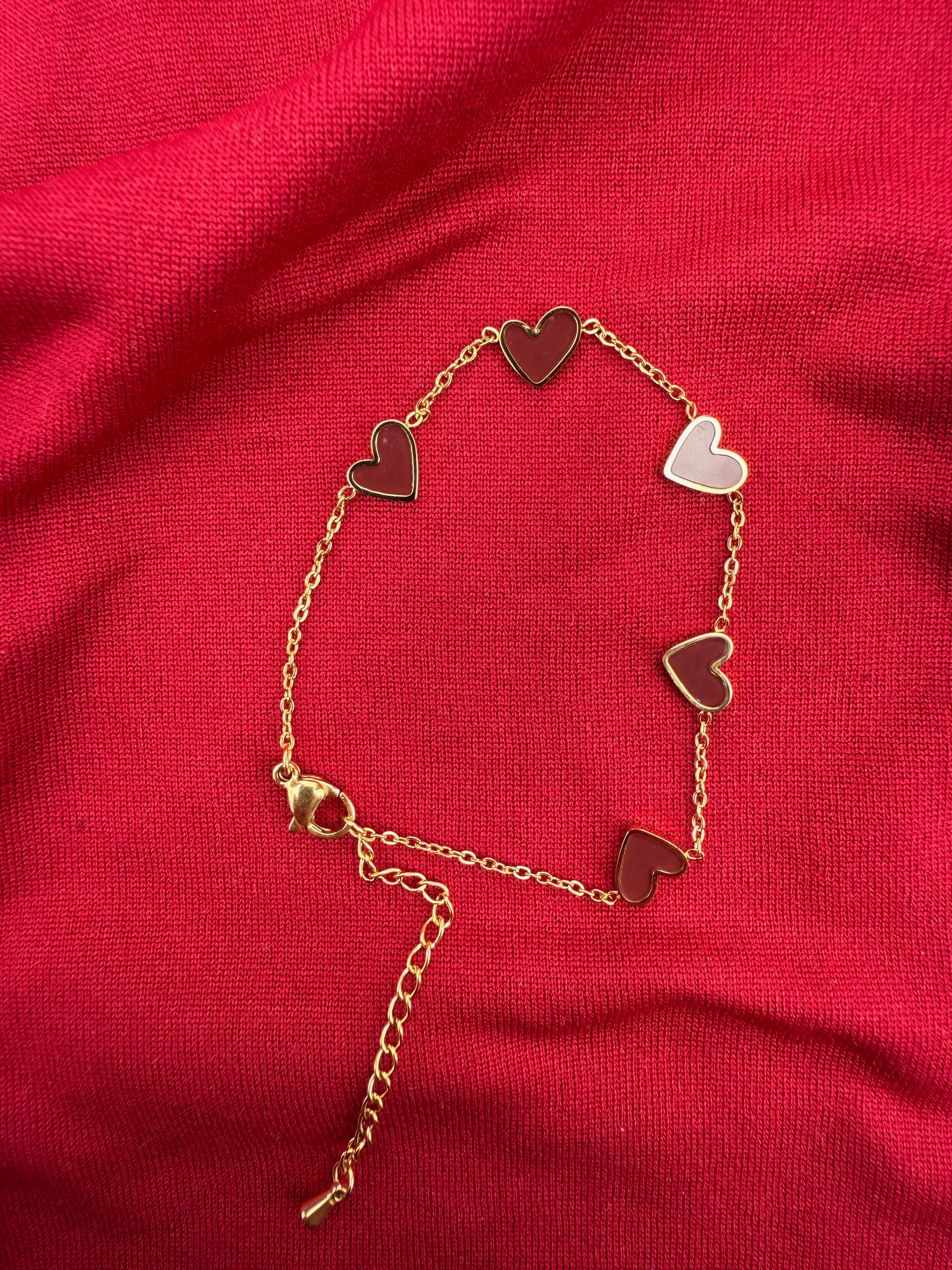 Pulsera Corazones Infinitos